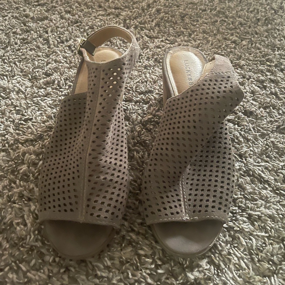 Lucky Brand open toe heel